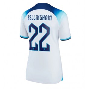 England Jude Bellingham #22 Hjemmebanetrøje Dame VM 2022 Kort ærmer